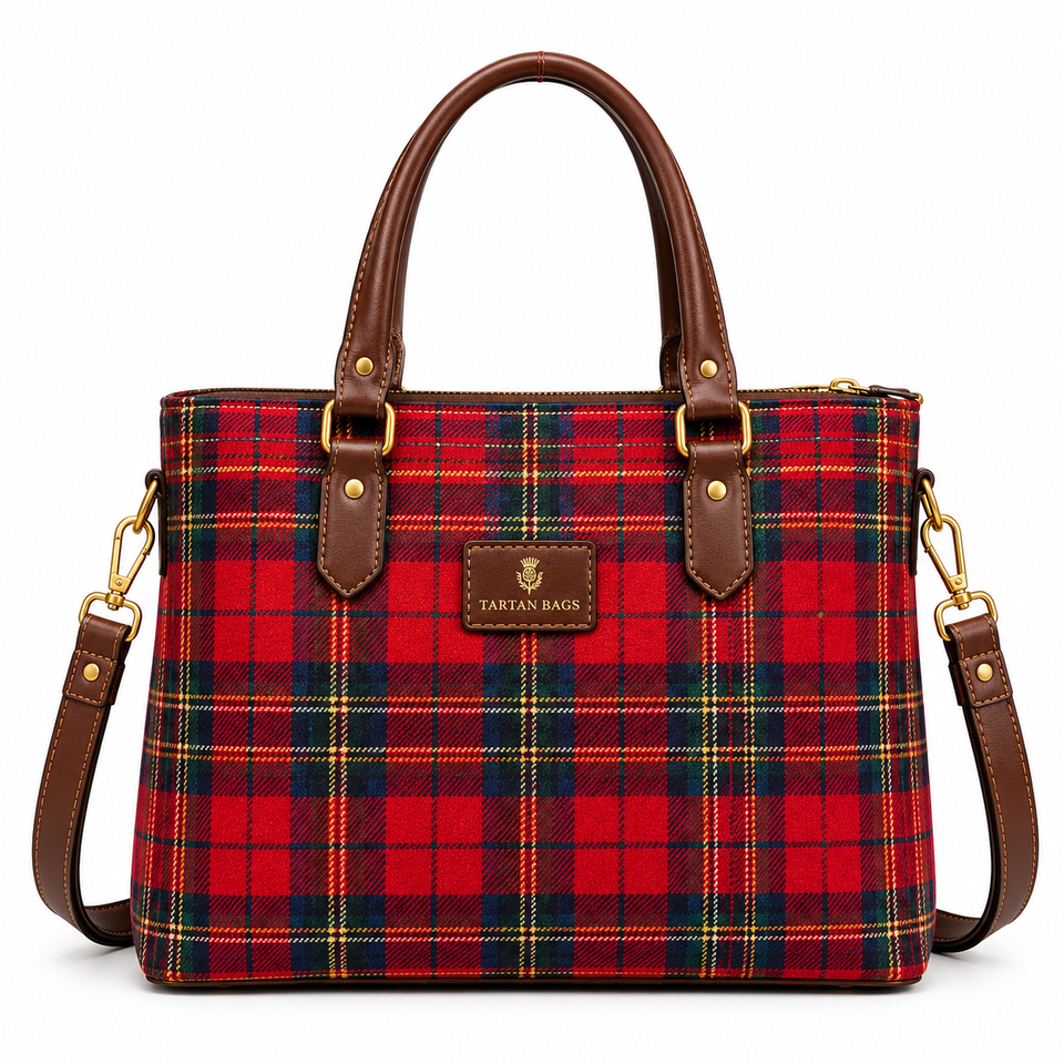 Blue Scottish Tartan Handbag