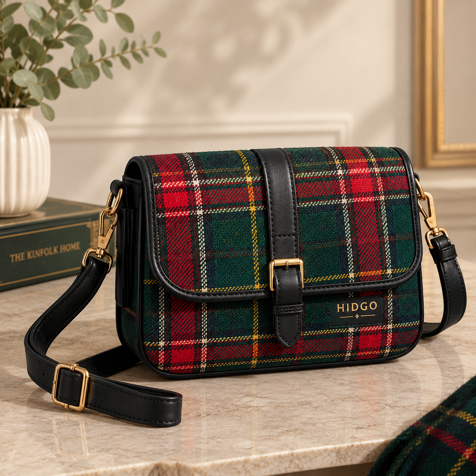 Crossbody Bag – Classic Plaid Shoulder Bag